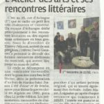 L’atelier des arts et ses rencontres littéraires