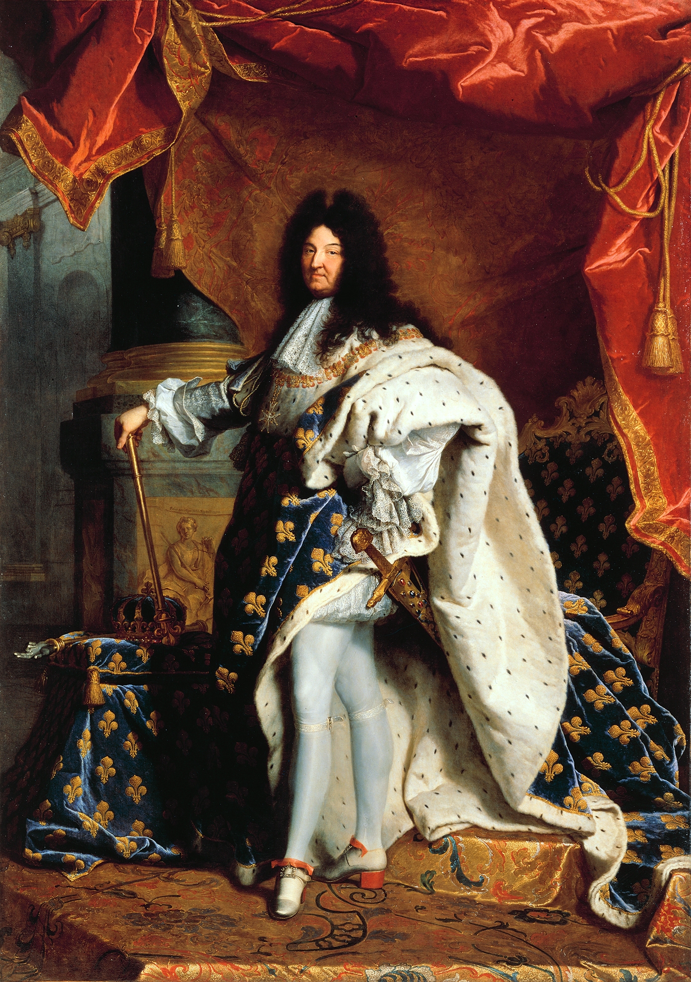 Portrait de Louis XIV en costume de sacre (par Hyacinthe Rigaud, 1701)